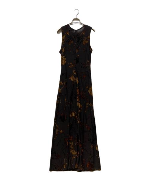 Desigual（デシグアル）Desigual (デシグアル) オリエンタルミディドレス ブラウン サイズ:Lの古着・服飾アイテム