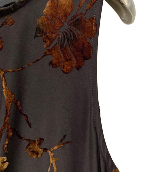 Desigual（デシグアル）Desigual (デシグアル) オリエンタルミディドレス ブラウン サイズ:Lの古着・服飾アイテム