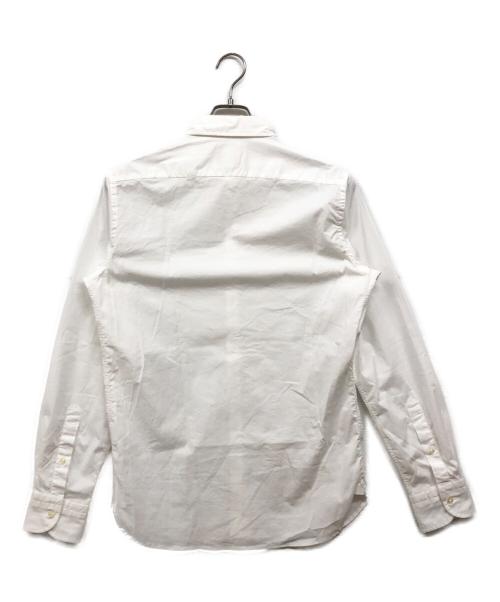 GUY ROVER（ギローバー）GUY ROVER (ギローバー) ホリゾンタルコットンシャツ ホワイト サイズ:39の古着・服飾アイテム