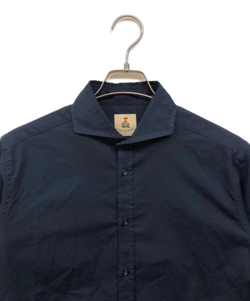 GUY ROVER（ギローバー）GUY ROVER (ギローバー) ホリゾンタルコットンシャツ ネイビー サイズ:39の古着・服飾アイテム