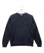 POLO RALPH LAURENポロ・ラルフローレン）の古着「クルーネックニット」｜ネイビー