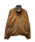 L.L.Beanエルエルビーン）の古着「スタンドカラージップアップレザージャケット」｜ブラウン