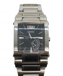 SEIKO（セイコー）の古着「スクエアドレスウォッチ」｜ブラック