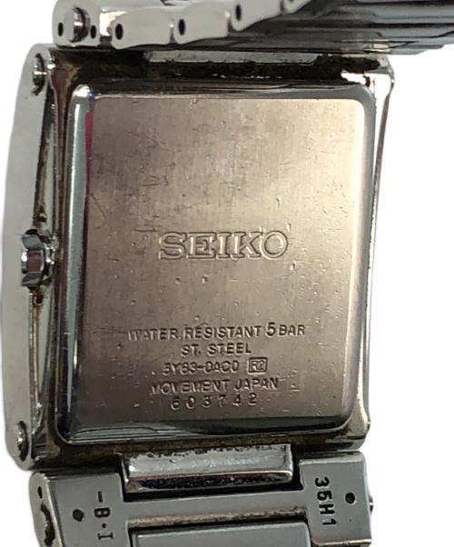 SEIKO（セイコー）SEIKO (セイコー) スクエアドレスウォッチ ブラックの古着・服飾アイテム