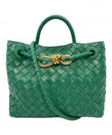 BOTTEGA VENETA（ボッテガベネタ）の古着「イントレチャート スモール アンディアーモ」｜グリーン