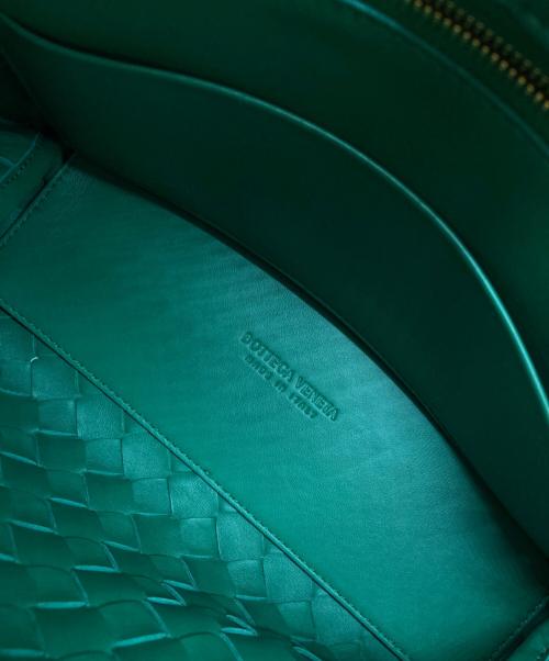 BOTTEGA VENETA（ボッテガベネタ）BOTTEGA VENETA (ボッテガベネタ) イントレチャート スモール アンディアーモ グリーンの古着・服飾アイテム