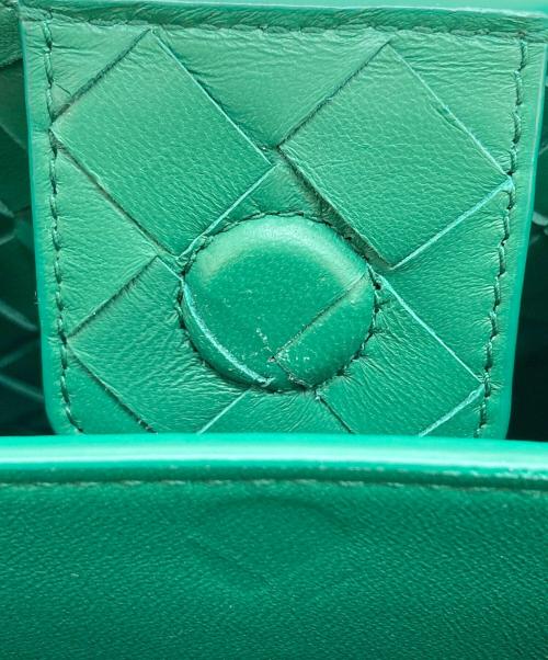 BOTTEGA VENETA（ボッテガベネタ）BOTTEGA VENETA (ボッテガベネタ) イントレチャート スモール アンディアーモ グリーンの古着・服飾アイテム