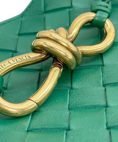 BOTTEGA VENETA（ボッテガベネタ）BOTTEGA VENETA (ボッテガベネタ) イントレチャート スモール アンディアーモ グリーンの古着・服飾アイテム