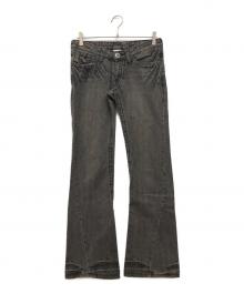 TRUE RELIGION（トゥルー レリジョン）の古着「JOEYフレアデニムパンツ」｜ブラック
