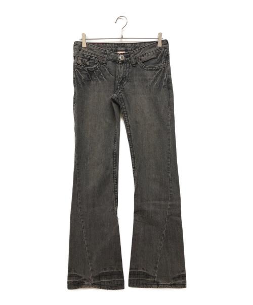 TRUE RELIGION（トゥルー レリジョン）TRUE RELIGION (トゥルー レリジョン) JOEYフレアデニムパンツ ブラック サイズ:27×33の古着・服飾アイテム