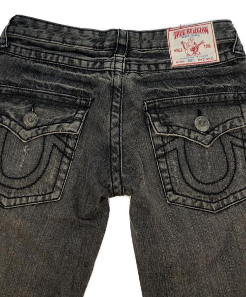 TRUE RELIGION（トゥルー レリジョン）TRUE RELIGION (トゥルー レリジョン) JOEYフレアデニムパンツ ブラック サイズ:27×33の古着・服飾アイテム