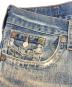 中古・古着 TRUE RELIGION (トゥルー レリジョン) バック刺繍フレアデニムパンツ ブルー サイズ:30：7000円