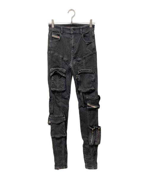 DIESEL（ディーゼル）DIESEL (ディーゼル) 1984 SLANDY Skinny Jeans ブラック サイズ:25の古着・服飾アイテム
