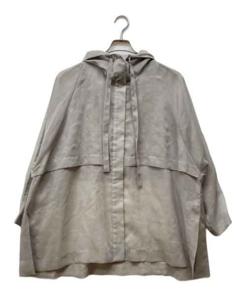 ebure（エブール）EBURE (エブール) ソフトオーガンジーパーカー グレー サイズ:38の古着・服飾アイテム