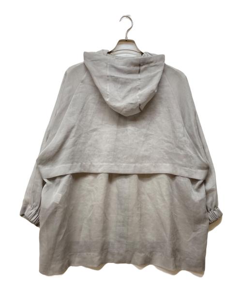 ebure（エブール）EBURE (エブール) ソフトオーガンジーパーカー グレー サイズ:38の古着・服飾アイテム