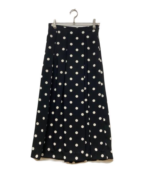 BALLSEY（ボールジィ）BALLSEY (ボールジィ) ドット柄ワイドパンツ ブラック サイズ:36の古着・服飾アイテム