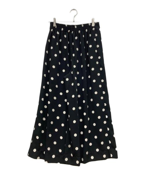 BALLSEY（ボールジィ）BALLSEY (ボールジィ) ドット柄ワイドパンツ ブラック サイズ:36の古着・服飾アイテム