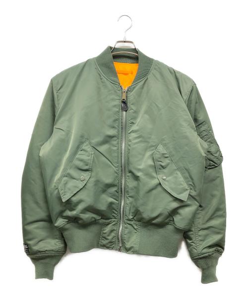 VALLEY APPAREL LLC（バレー アパレル）VALLEY APPAREL LLC (バレー アパレル) MA-1ジャケット カーキ サイズ:Lの古着・服飾アイテム