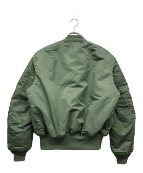 VALLEY APPAREL LLC（バレー アパレル）VALLEY APPAREL LLC (バレー アパレル) MA-1ジャケット カーキ サイズ:Lの古着・服飾アイテム