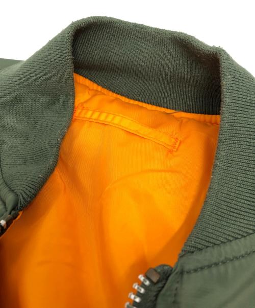VALLEY APPAREL LLC（バレー アパレル）VALLEY APPAREL LLC (バレー アパレル) MA-1ジャケット カーキ サイズ:Lの古着・服飾アイテム