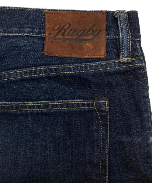 Rugby Ralph Lauren（ラグビーラルフローレン）Rugby Ralph Lauren (ラグビーラルフローレン) バギーデニムパンツ ネイビー サイズ:36×32の古着・服飾アイテム