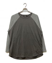 RRL（ダブルアールエル）の古着「ラグランカットソー」｜グレー×ベージュ