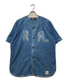 RRL（ダブルアールエル）の古着「デニムベースボールシャツ」｜ブルー