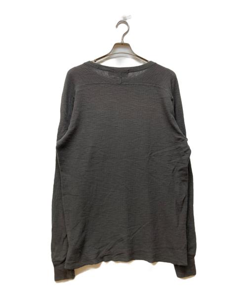 RRL（ダブルアールエル）RRL (ダブルアールエル) 長袖ワッフルカットソー グレー サイズ:XLの古着・服飾アイテム