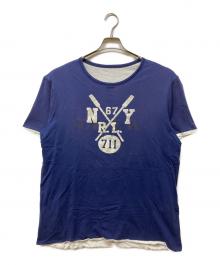 RALPH LAUREN（ラルフローレン）の古着「リバーシブルTシャツ」｜ホワイト×ネイビー