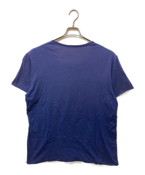RALPH LAUREN（ラルフローレン）RALPH LAUREN (ラルフローレン) リバーシブルTシャツ ホワイト×ネイビー サイズ:不明の古着・服飾アイテム