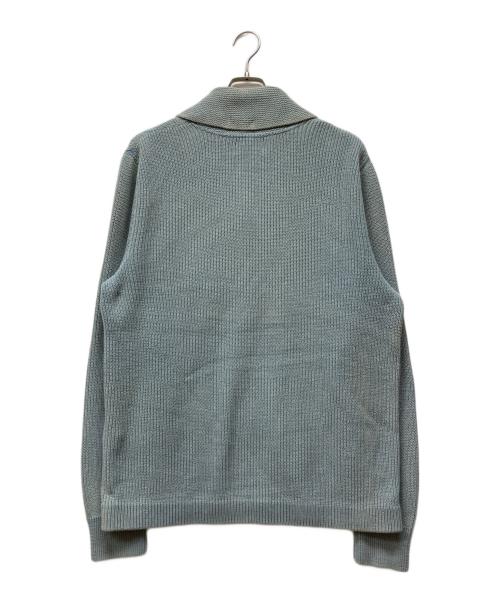 RRL（ダブルアールエル）RRL (ダブルアールエル) ショールカラーカーディガン ブルー サイズ:Lの古着・服飾アイテム
