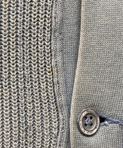 RRL（ダブルアールエル）RRL (ダブルアールエル) ショールカラーカーディガン ブルー サイズ:Lの古着・服飾アイテム