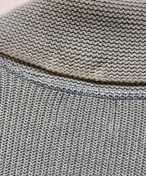 RRL（ダブルアールエル）RRL (ダブルアールエル) ショールカラーカーディガン ブルー サイズ:Lの古着・服飾アイテム
