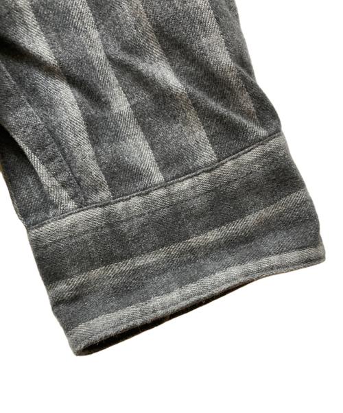 RRL（ダブルアールエル）RRL (ダブルアールエル) ハーフジップチェックシャツ ブラック サイズ:Lの古着・服飾アイテム
