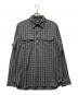 RRL（ダブルアールエル）の古着「ハーフジップチェックシャツ」｜ブラック