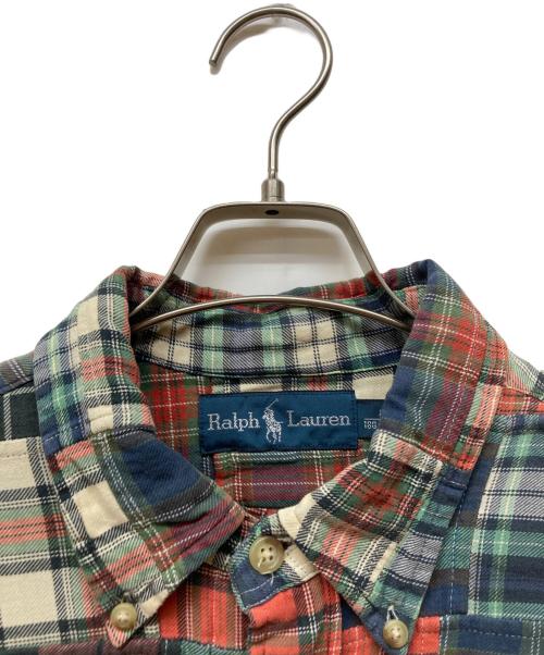 RALPH LAUREN（ラルフローレン）RALPH LAUREN (ラルフローレン) パッチワークシャツ マルチカラー サイズ:Lの古着・服飾アイテム
