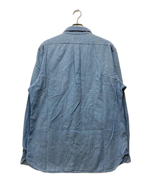 POLO RALPH LAUREN（ポロ・ラルフローレン）POLO RALPH LAUREN (ポロ・ラルフローレン) シャンブレーBDシャツ ブルー サイズ:190の古着・服飾アイテム