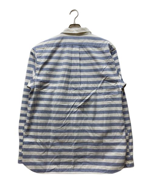 POLO RALPH LAUREN（ポロ・ラルフローレン）POLO RALPH LAUREN (ポロ・ラルフローレン) クレストストライプオックスフォード シャツ ブルー サイズ:XLの古着・服飾アイテム