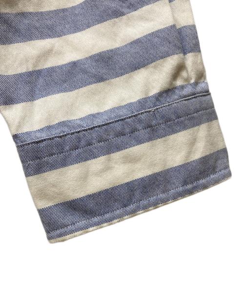 POLO RALPH LAUREN（ポロ・ラルフローレン）POLO RALPH LAUREN (ポロ・ラルフローレン) クレストストライプオックスフォード シャツ ブルー サイズ:XLの古着・服飾アイテム