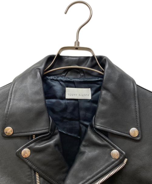 upper hights（アッパーハイツ）upper hights (アッパーハイツ) ラムレザー ダブルライダースジャケット ブラック サイズ:1の古着・服飾アイテム