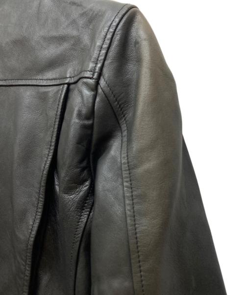 upper hights（アッパーハイツ）upper hights (アッパーハイツ) ラムレザー ダブルライダースジャケット ブラック サイズ:1の古着・服飾アイテム