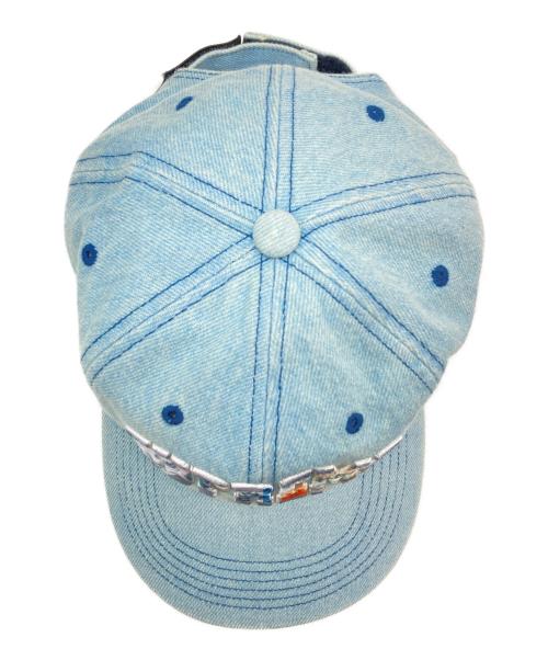 SUPREME（シュプリーム）Supreme (シュプリーム) Embroidered Money Logo 6-Panel Cap インディゴの古着・服飾アイテム