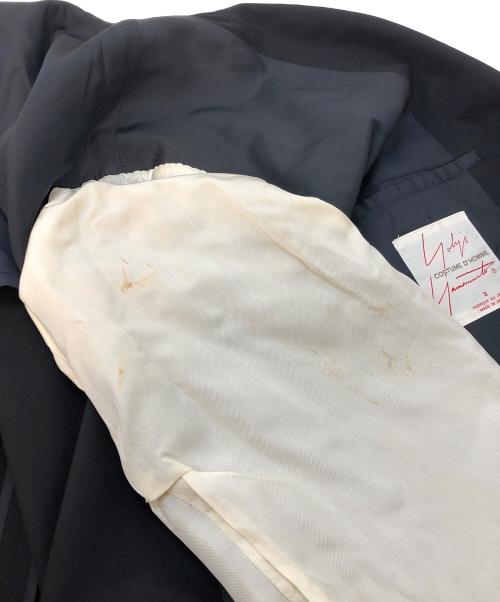 Yohji Yamamoto COSTUME D'HOMME（ヨウジヤマモトコスチュームドオム）Yohji Yamamoto COSTUME D'HOMME (ヨウジヤマモトコスチュームドオム) 3Bウールジャケット ブラック サイズ:3の古着・服飾アイテム