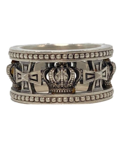 JUSTIN DAVIS（ジャスティンデイビス）JUSTIN DAVIS (ジャスティンデイビス) MEDIEVAL WEDDING BANG RING シルバー サイズ:記載無し（実寸13号）の古着・服飾アイテム