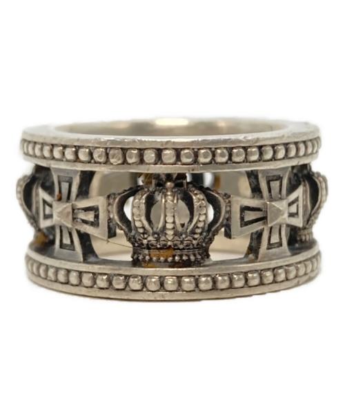 JUSTIN DAVIS（ジャスティンデイビス）JUSTIN DAVIS (ジャスティンデイビス) MEDIEVAL WEDDING BANG RING シルバー サイズ:記載無し（実寸13号）の古着・服飾アイテム