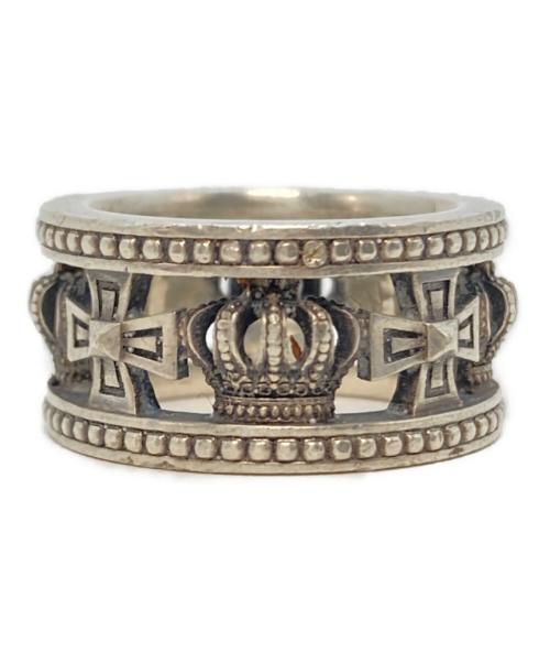 JUSTIN DAVIS（ジャスティンデイビス）JUSTIN DAVIS (ジャスティンデイビス) MEDIEVAL WEDDING BANG RING シルバー サイズ:記載無し（実寸13号）の古着・服飾アイテム