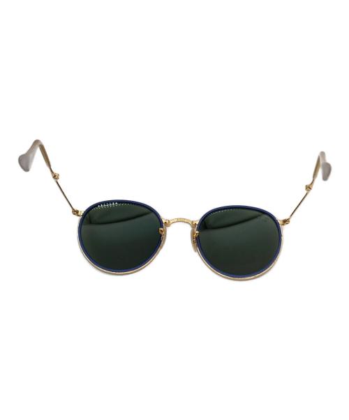 RAY-BAN（レイバン）RAY-BAN (レイバン) ラウンド型 ミラー ブルーレンズ フォールディング 折り畳みサングラス ブルー サイズ:51□22の古着・服飾アイテム