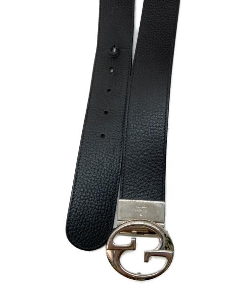 GUCCI（グッチ）GUCCI (グッチ) インターロッキングGベルト ネイビーの古着・服飾アイテム