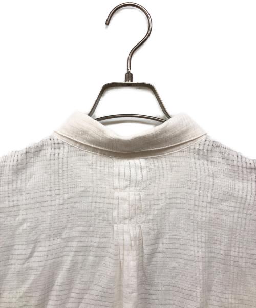 Leilian（レリアン）LEILIAN (レリアン) シアーリネンシャツ ホワイト サイズ:13+の古着・服飾アイテム