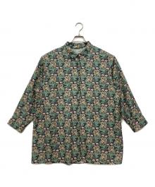 Leilian（レリアン）の古着「総柄シャツ」｜グリーン
